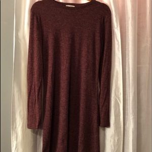 Zenana Outfitters NWOT burgundy sweater dress